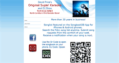 Desktop Screenshot of originalsuperkaraoke.com